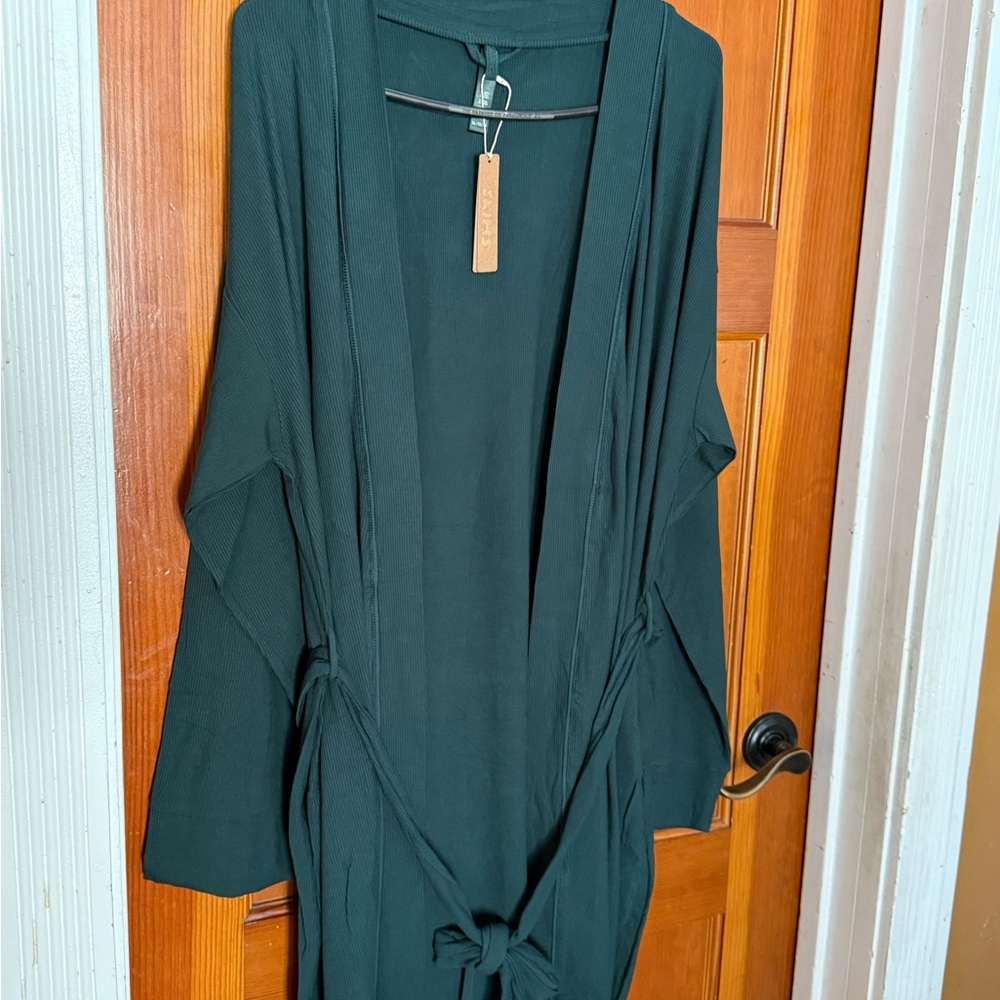 SKIMS SOFT LOUNGE SHORT ROBE SIZE XL CYPRESS NWT - Picture 4 of 10